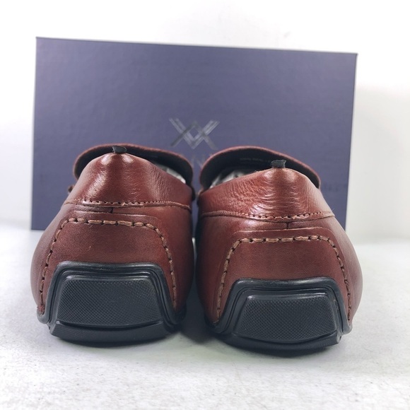 Anthony Veer Cleveland Driver Saddle Tan Leather Loafer Shoes Size 10 main image 7